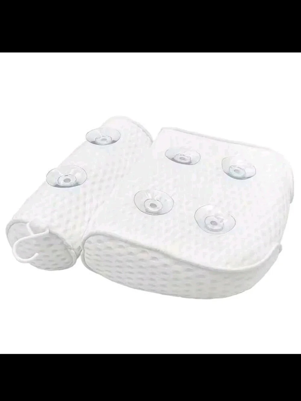 White Bath Pillow with Neck Roll - Home Bath